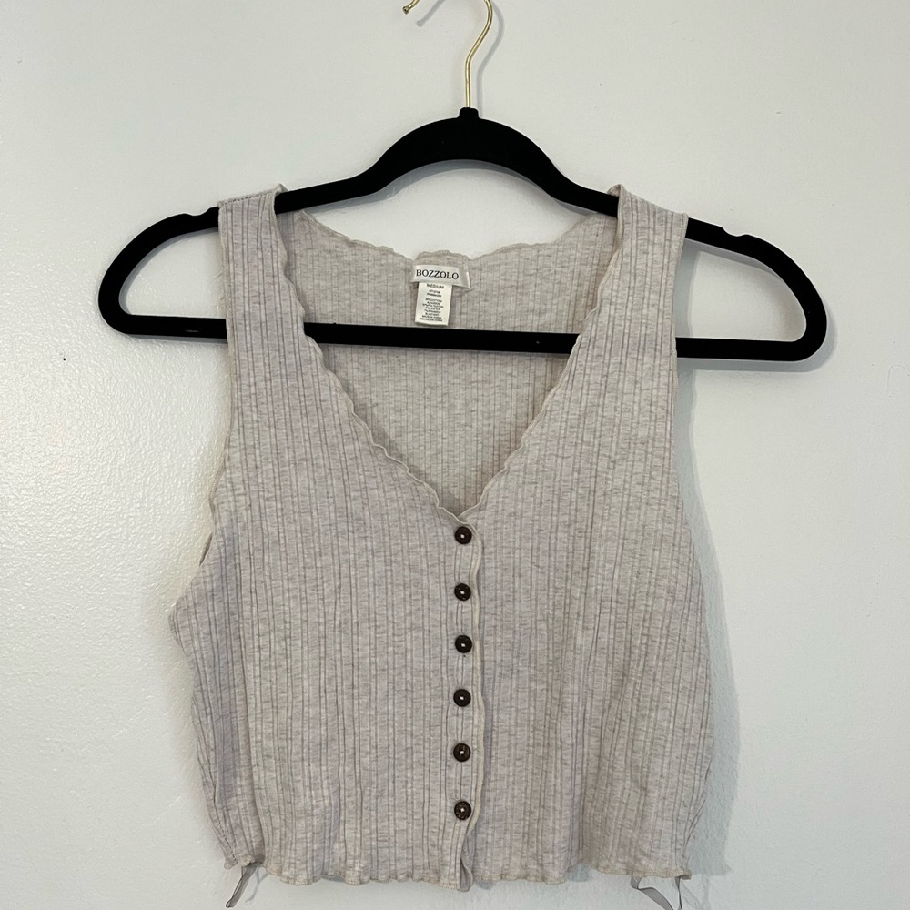 Medium beige women's shirt from Bozzolo brand